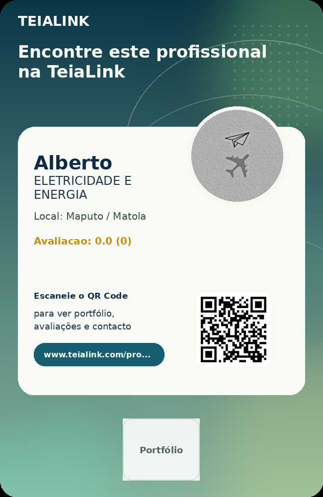 Cartão frente de Alberto