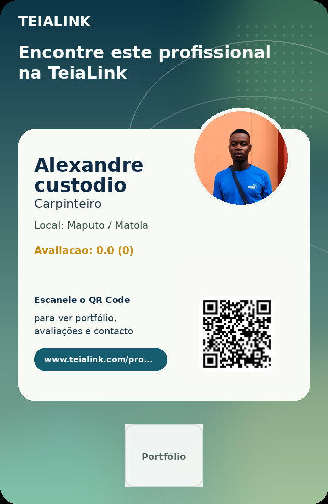 Cartão frente de Alexandre custodio