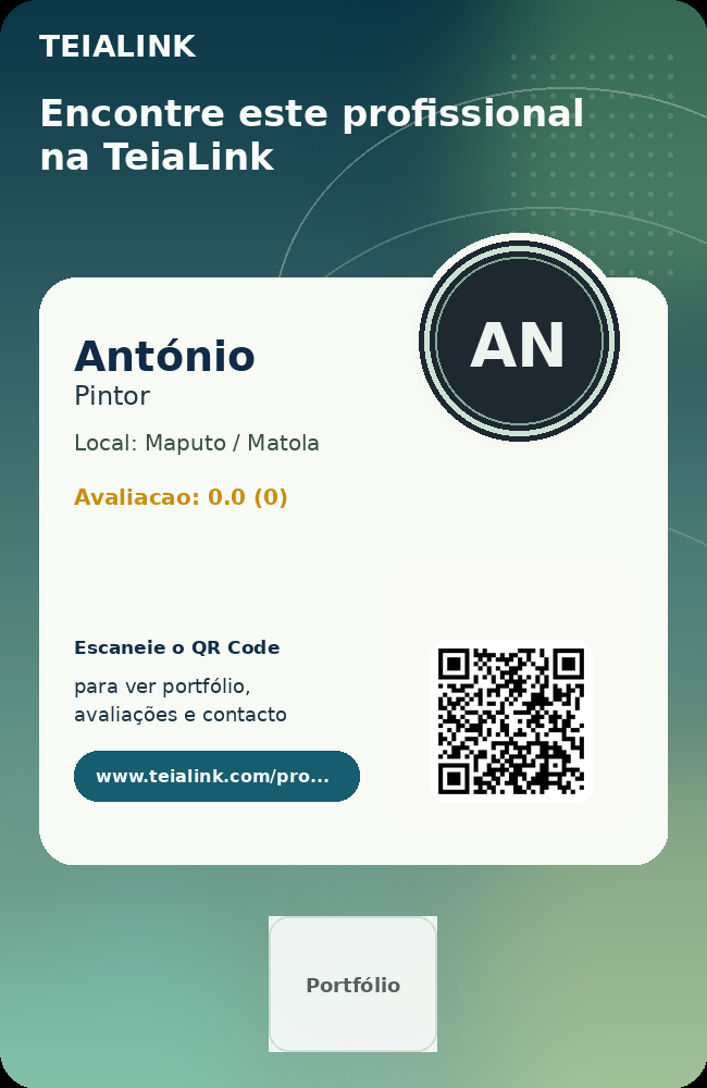 Cartão frente de António