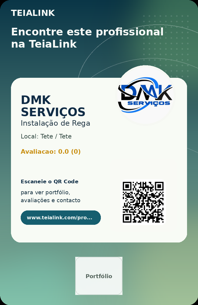 Cartão frente de DMK SERVIÇOS