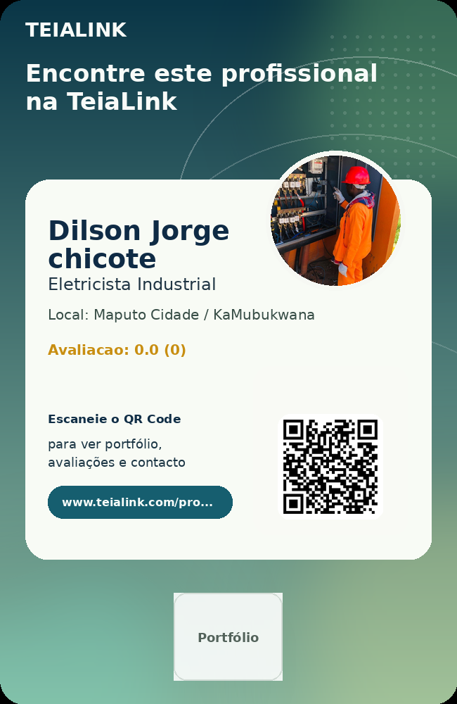 Cartão frente de Dilson Jorge chicote