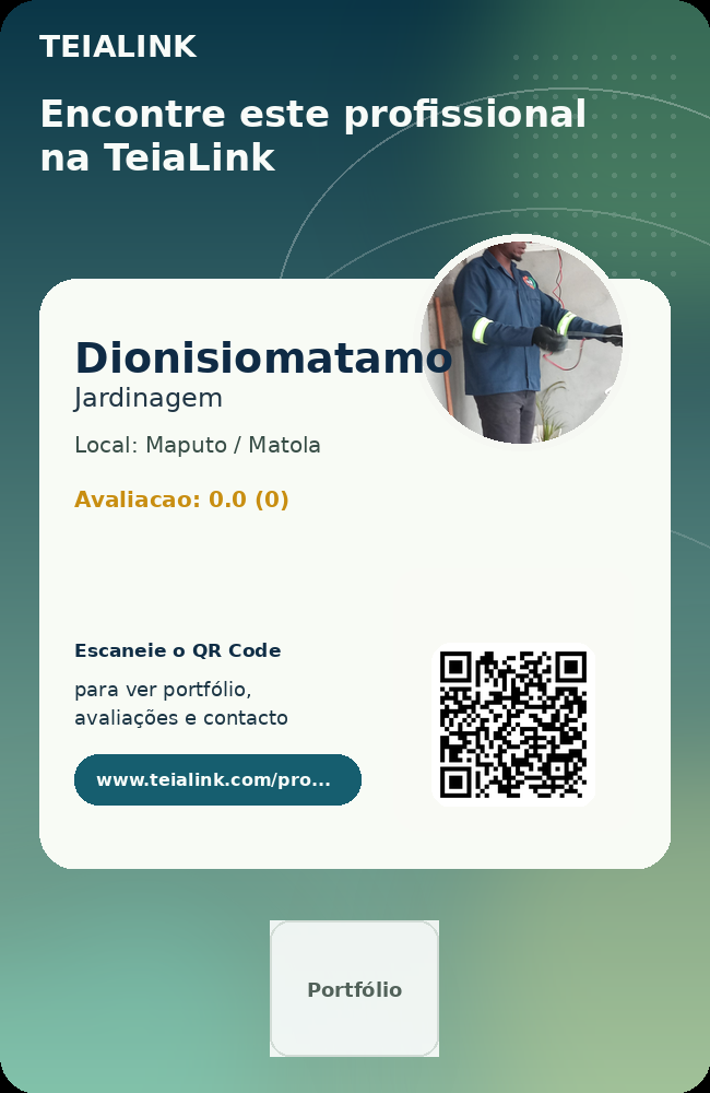 Cartão frente de Dionisiomatamo