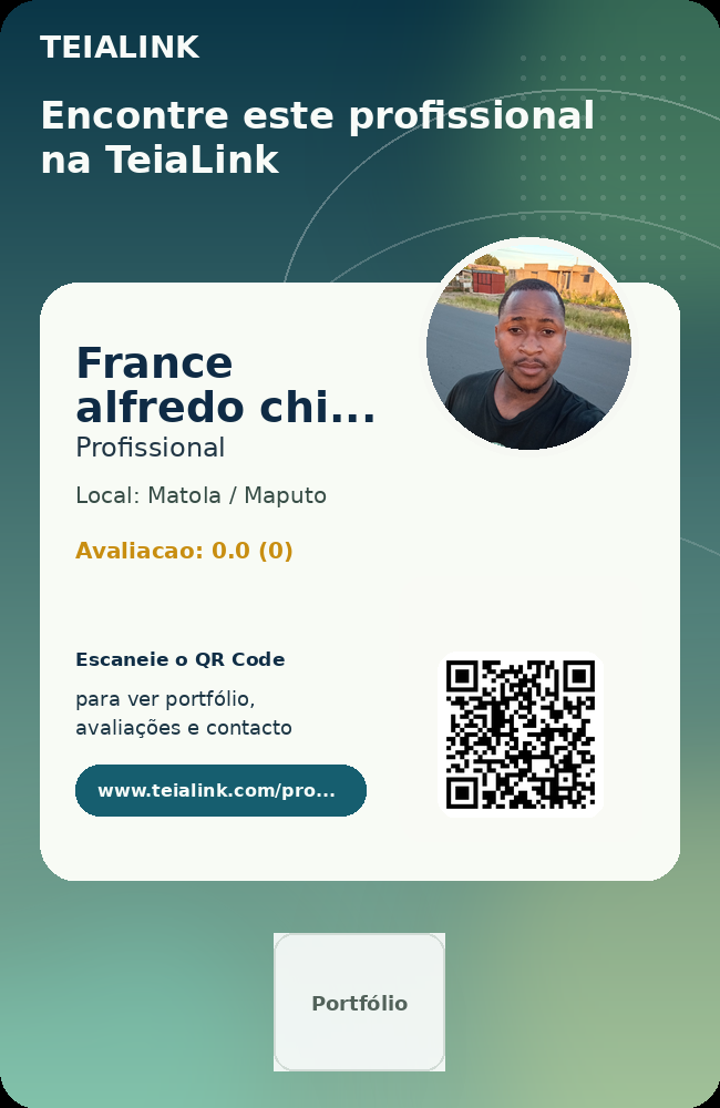 Cartão frente de France alfredo chivure