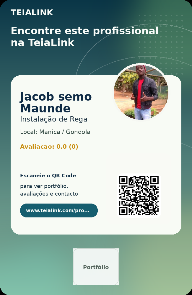 Cartão frente de Jacob semo Maunde