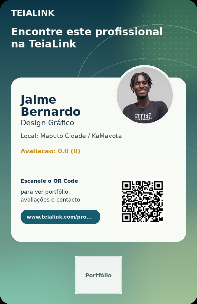 Cartão frente de Jaime Bernardo