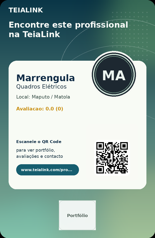 Cartão frente de Marrengula