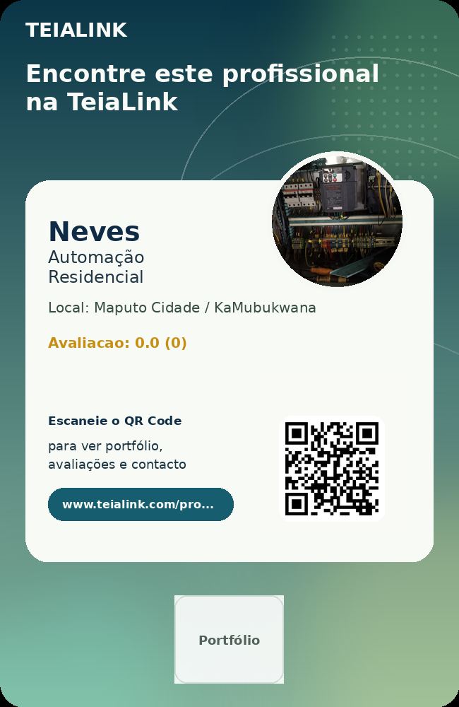 Cartão frente de Neves