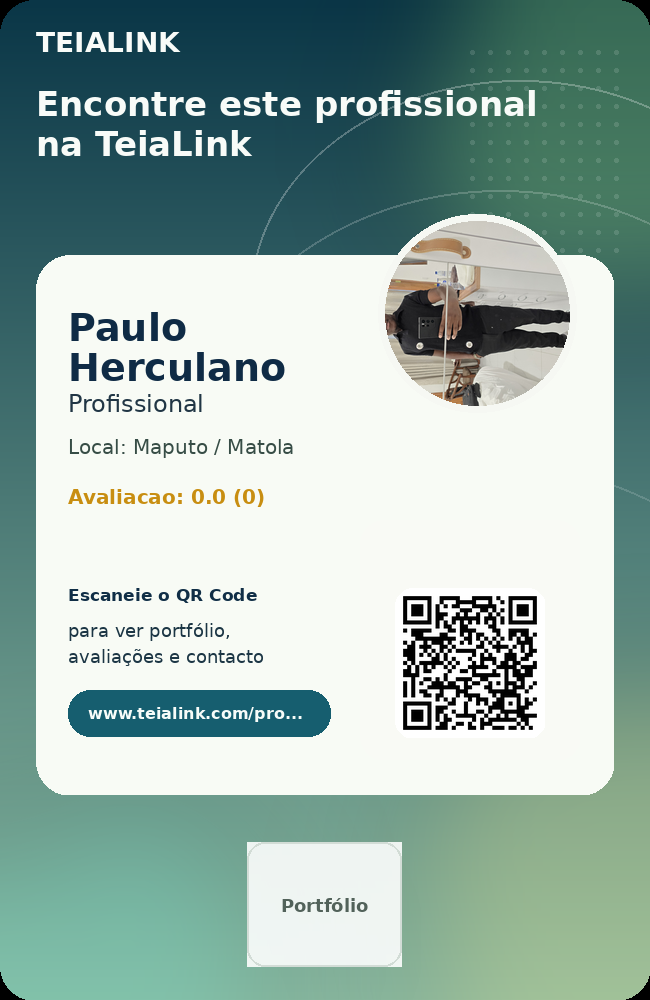 Cartão frente de Paulo Herculano