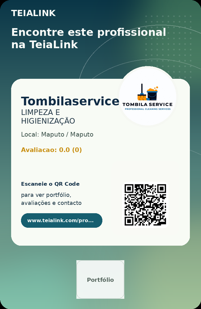 Cartão frente de Tombilaservice