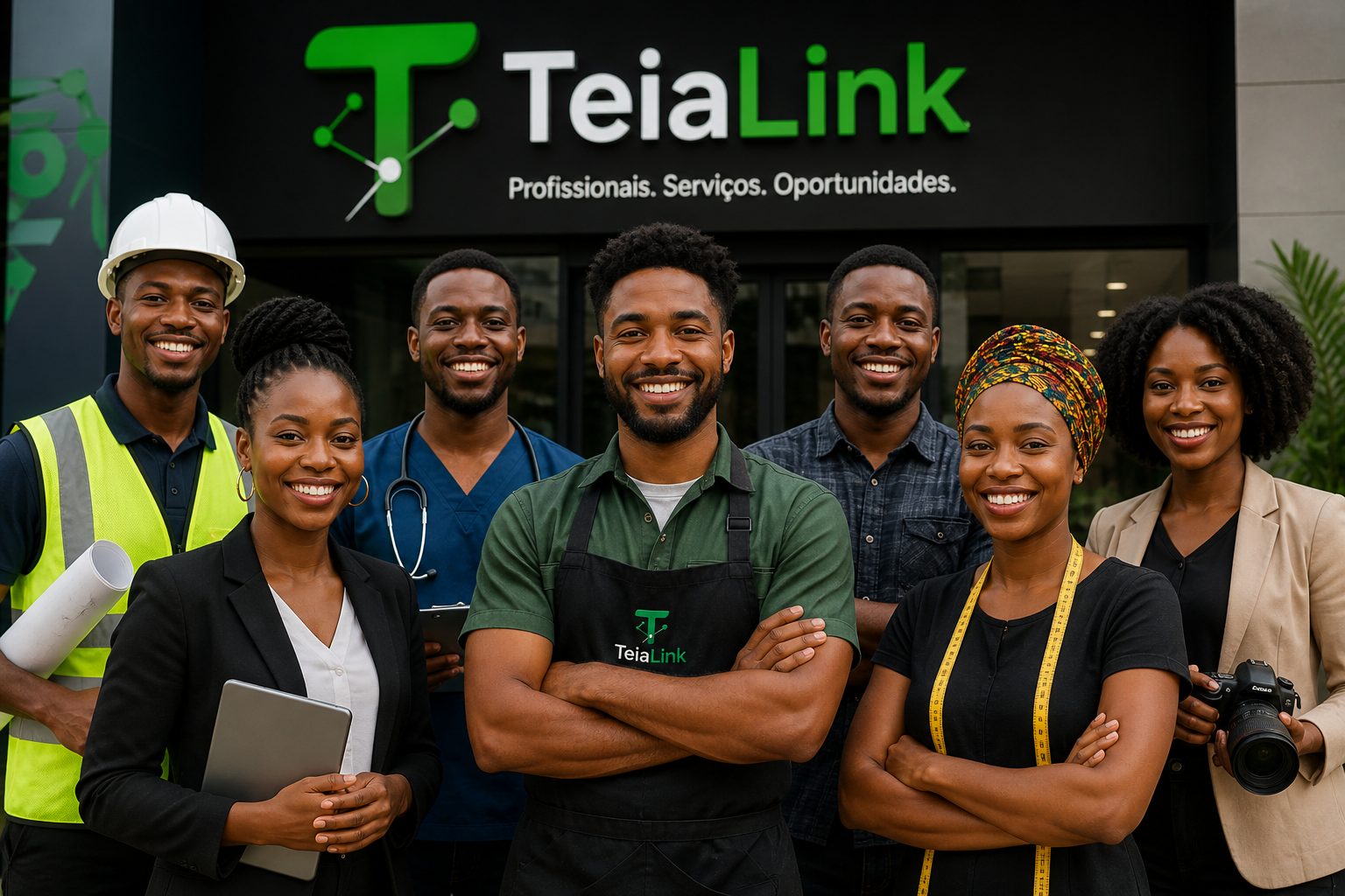 Profissionais de serviços na TeiaLink