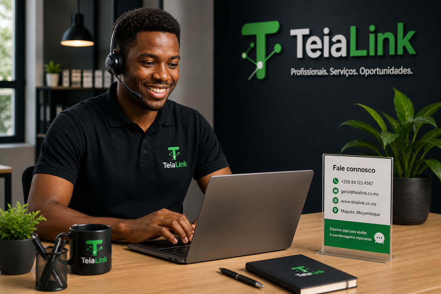 Equipa de suporte da TeiaLink